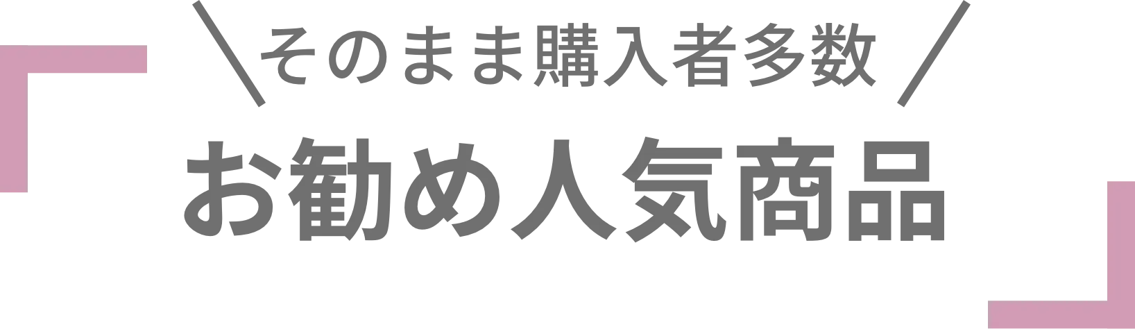 お勧め人気商品